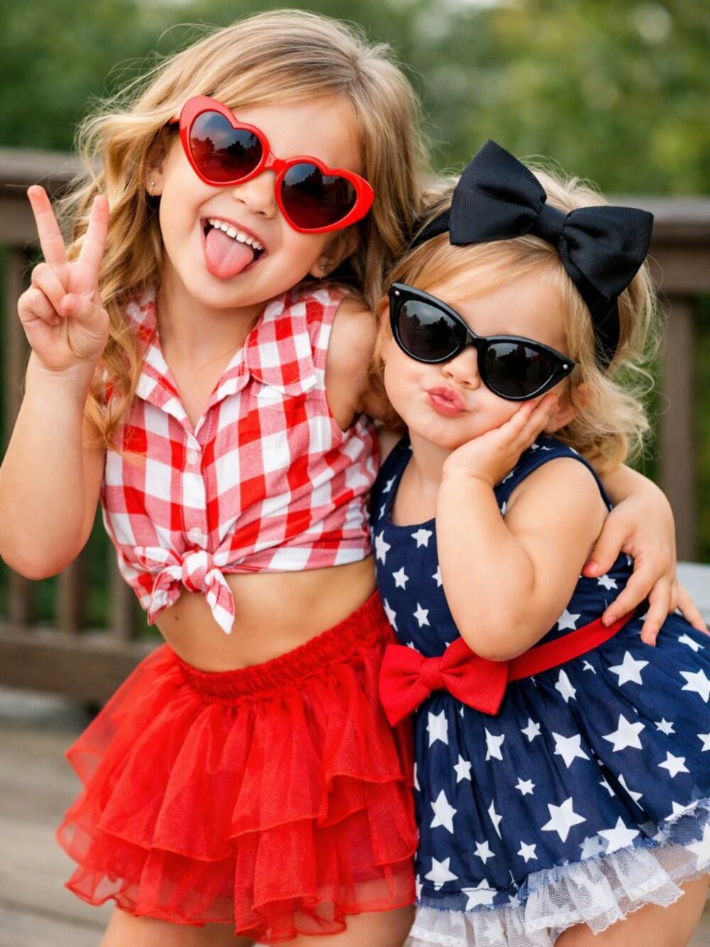 3 piece Sunglasses and Bow set